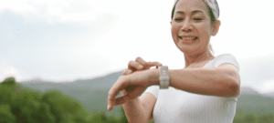 Woman Looking At Smartwatch